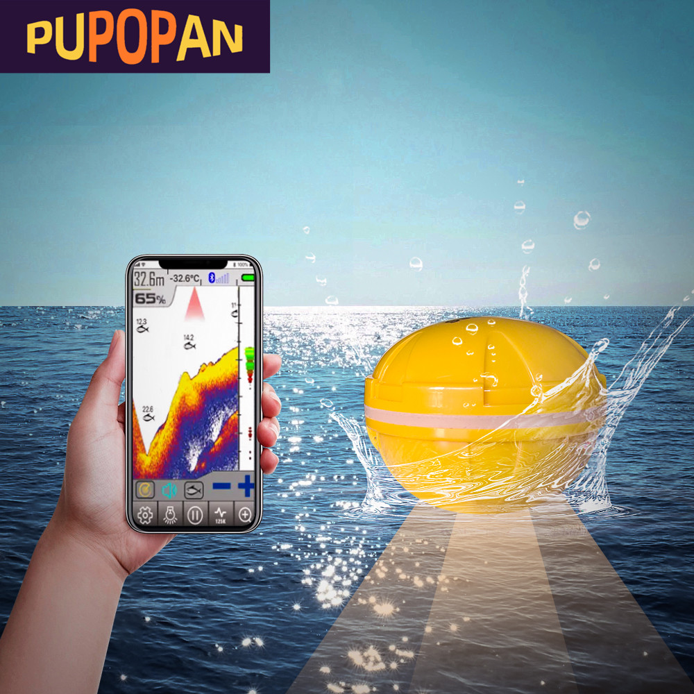 Fishing Depth Finder - PUPOPAN 100M Nowy Inteligentny Lokalizator Ryb