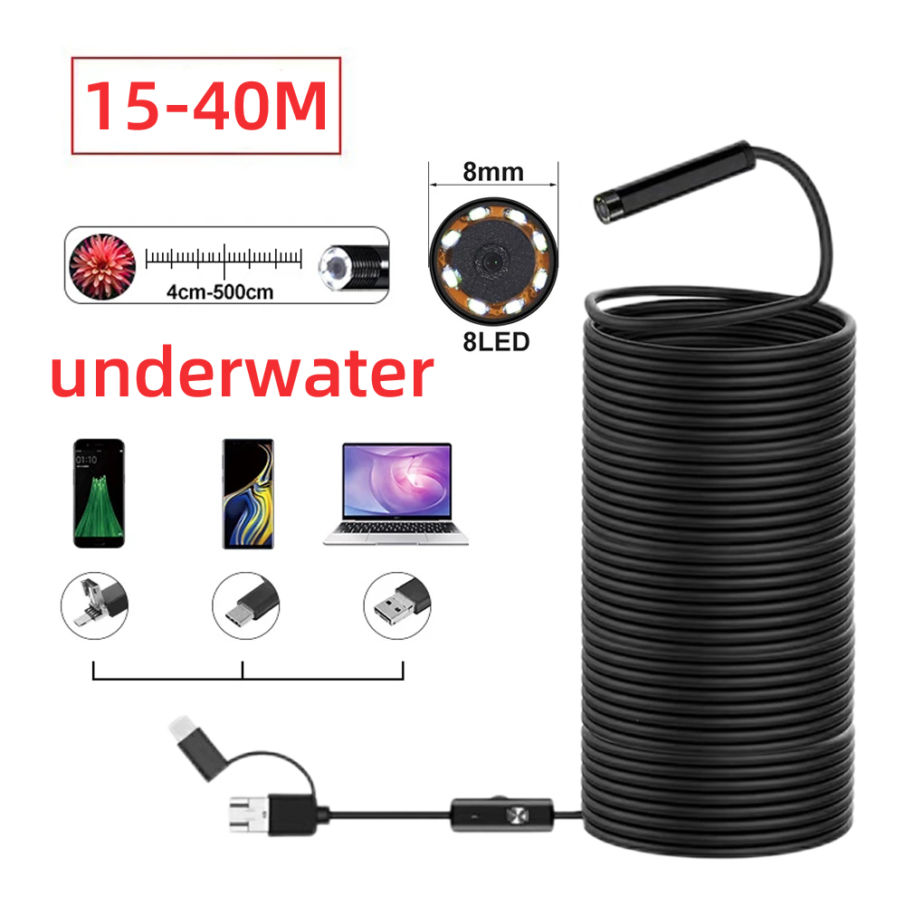 Fish Finder Cable - Mini kamera endoskopowa 720P IP68, 40m,