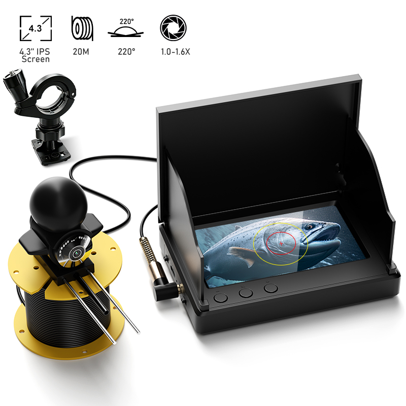 Fishing Gps - Kamera wędkarska z noktowizorem, ekran 4,3'',