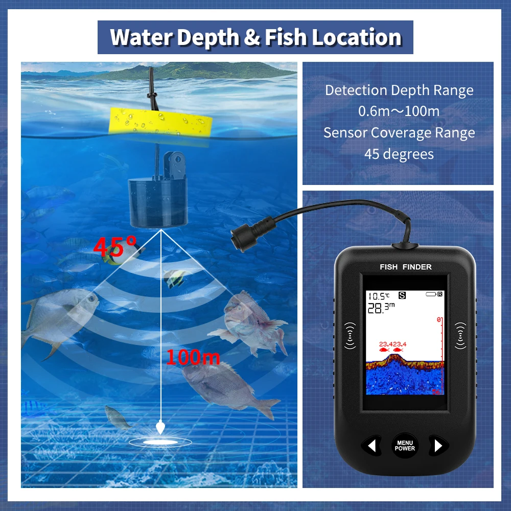 Sonda wędkarska Erchang XF03,  – Fishing Depth Finder recenzja i cena